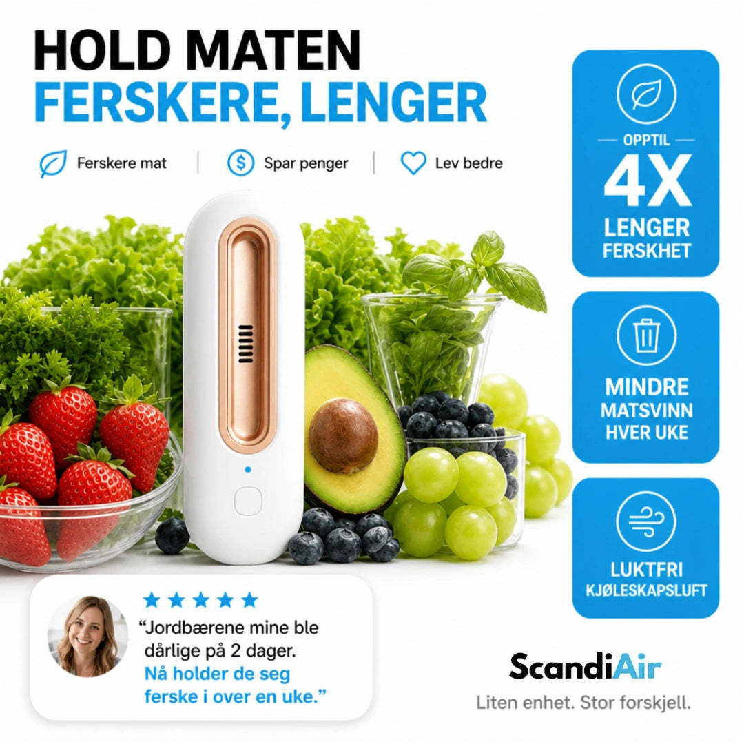 ScandiFridge™ - Håller maten färsk upp till 4 gånger längre & minskar dina matkostnader
