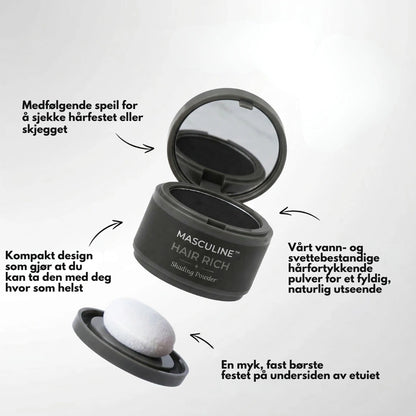 Masculine HairRich™ - Premium Håravfallsfiller för män