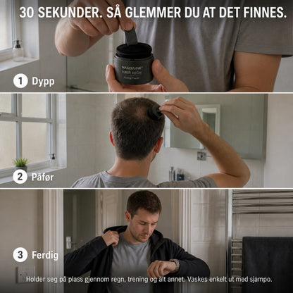 Masculine HairRich™ - Premium Håravfallsfiller för män