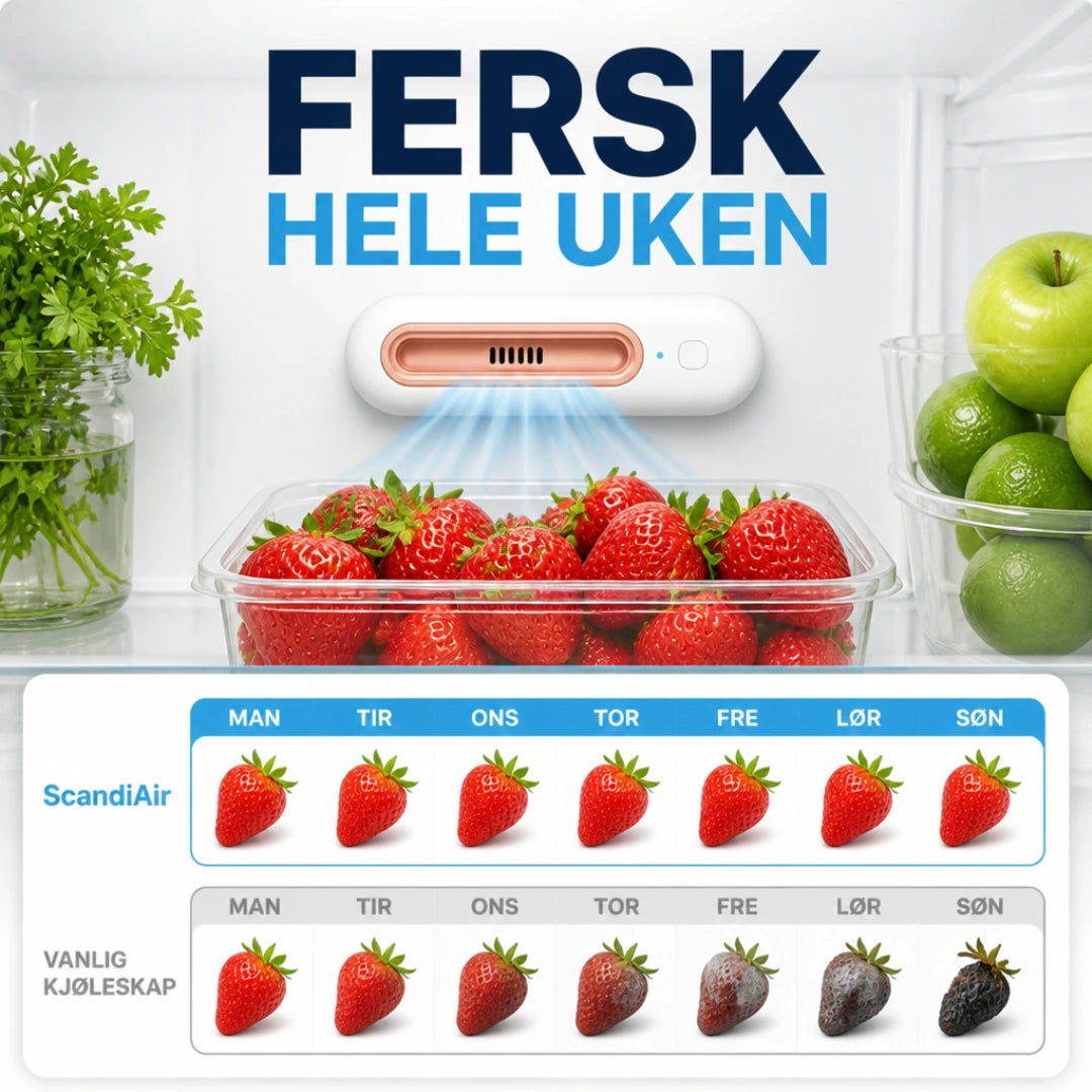 ScandiFridge™ - Håller maten färsk upp till 4 gånger längre & minskar dina matkostnader