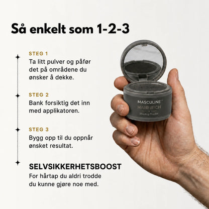 Masculine HairRich™ - Premium Håravfallsfiller för män