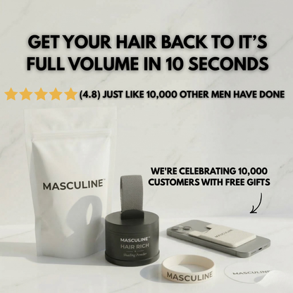 Masculine HairRich™ - Premium Håravfallsfiller för män